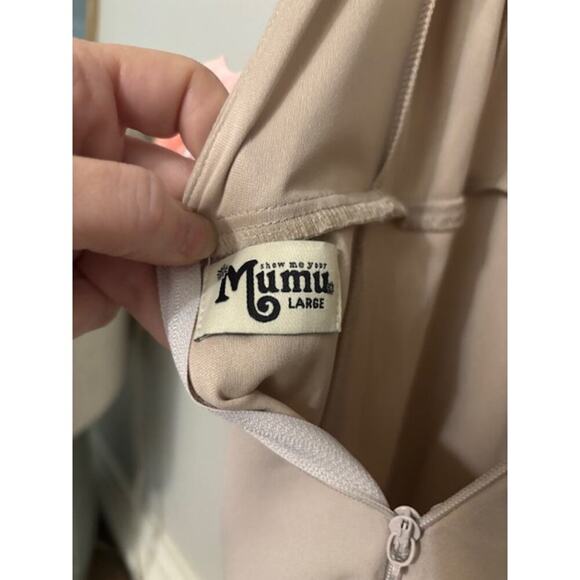 Show Me Your Mumu Jenn Maxi Dress Womens Large Show Me The Ring Crisp NWT - Picture 6 of 10